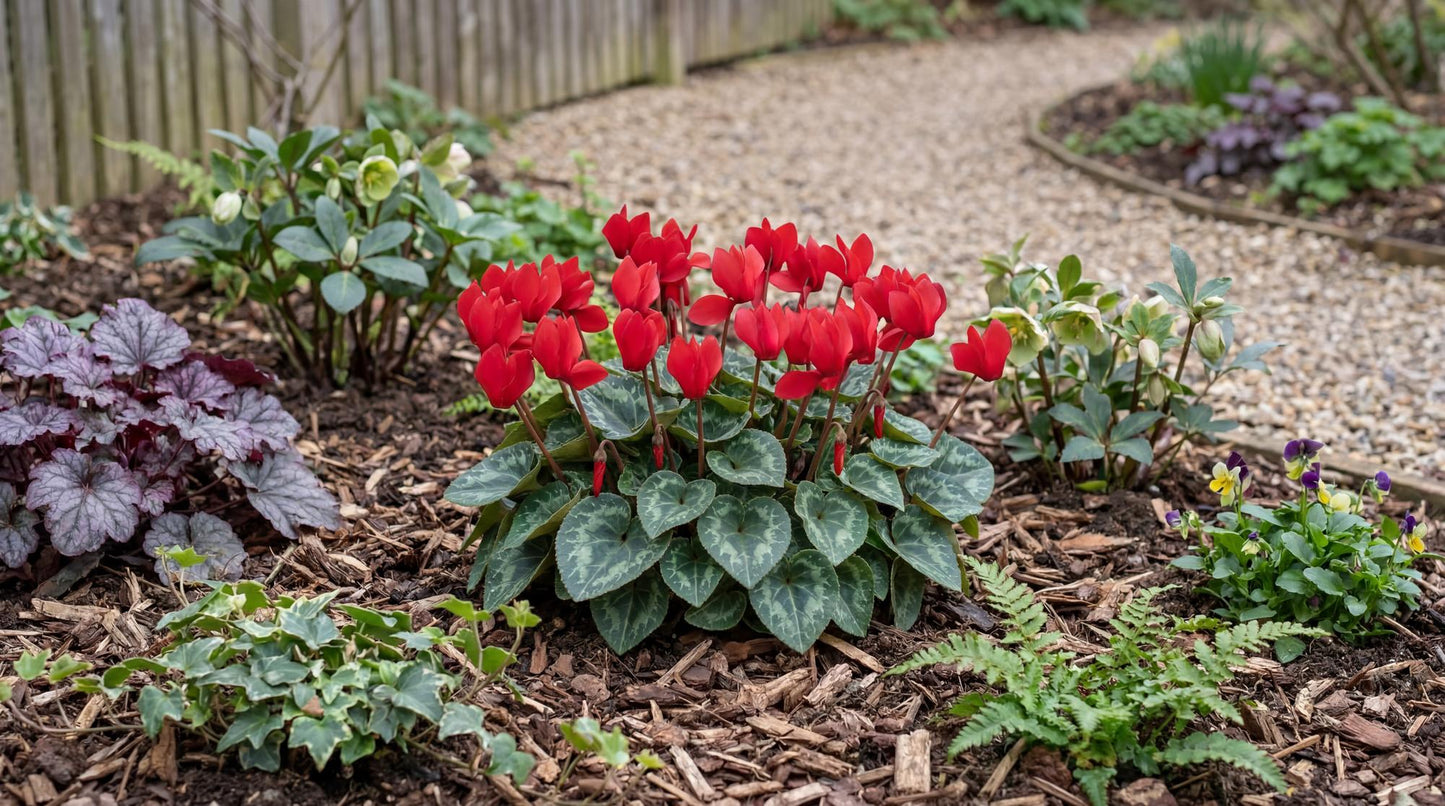 Scarlet Winfall Cyclamen