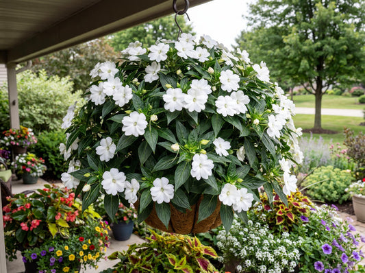 Sol Luna White New Guinea Impatiens