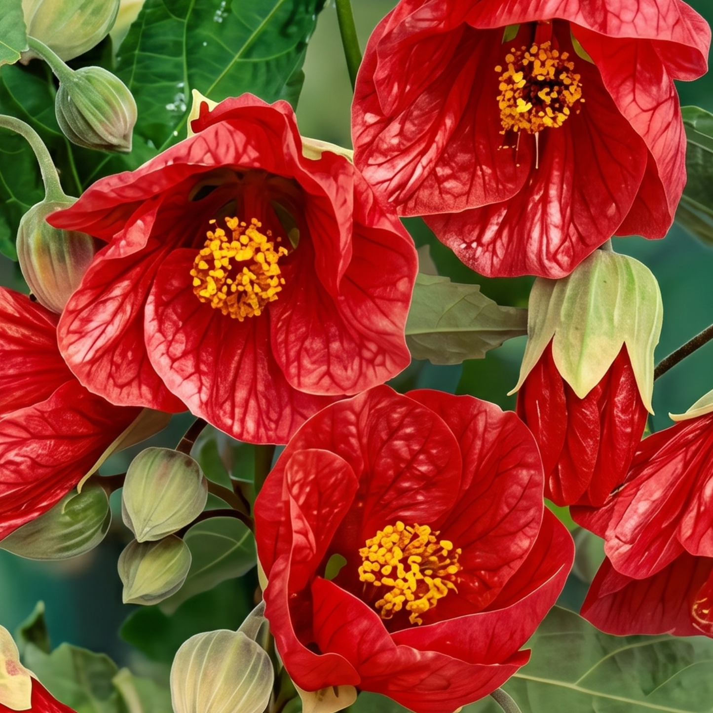 Lucky Lantern Red Abutilon