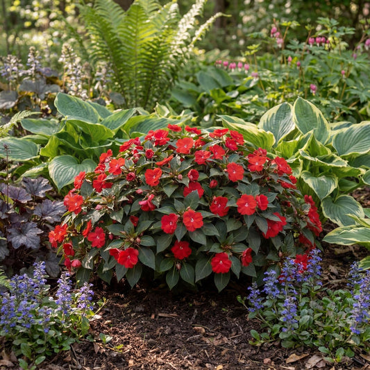 Sol Luna Red New Guinea Impatiens