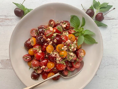 Two Salt and Sugar Cured Tomato Salads