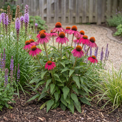 Rose Coneflower cuts well for the vase, with raised orange-brown cones held on sturdy stems