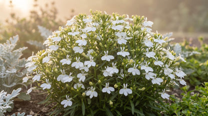 Compact White Magadi Lobelia
