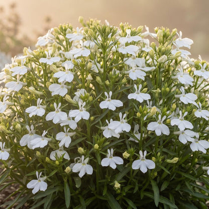 Compact White Magadi Lobelia