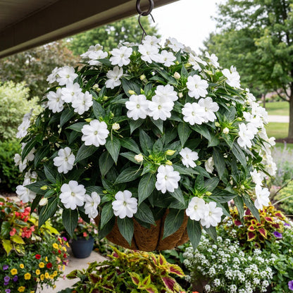Sol Luna White New Guinea Impatiens