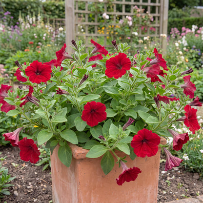 Cascadias Chili Red Petunia