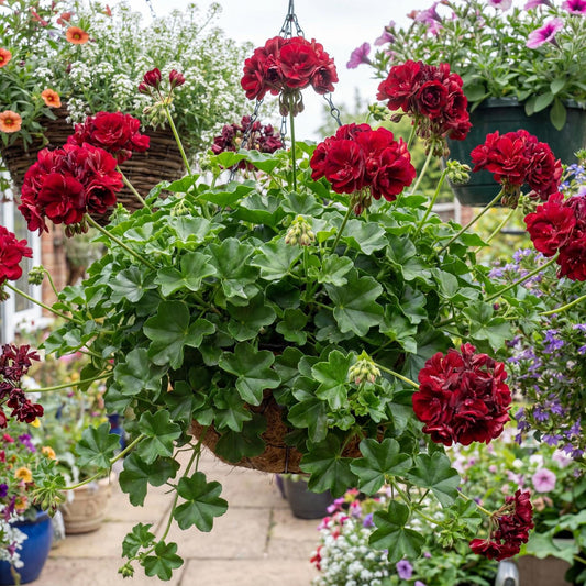 Great Balls of Fire Merlot Ivy Geranium