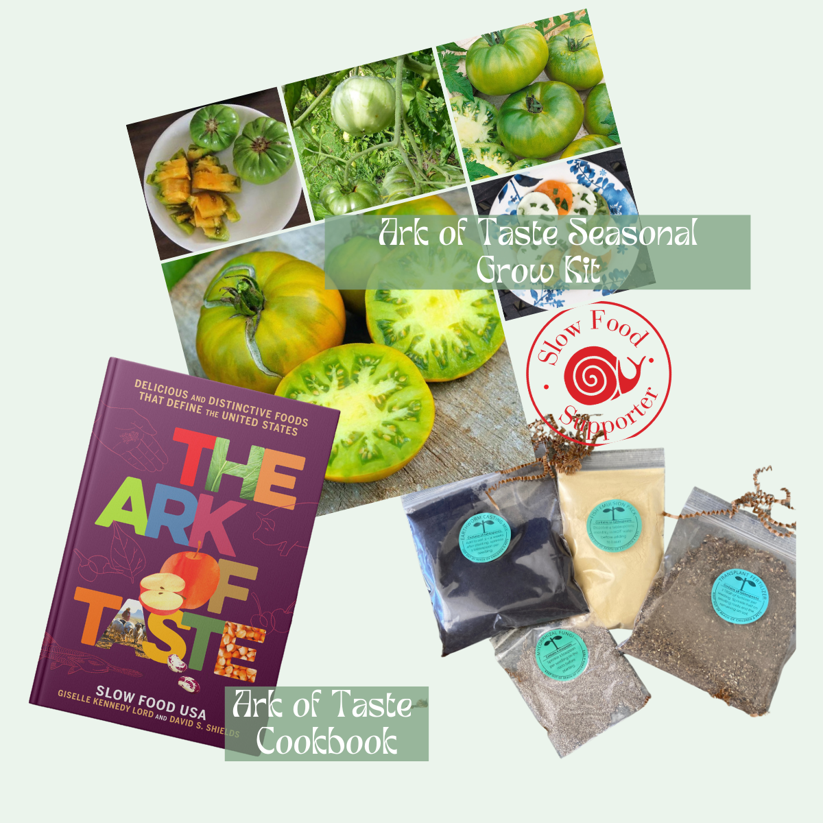 Ark of Taste Aunt Ruby's German Green Tomato - Seasonal Grow Kit + AOT book