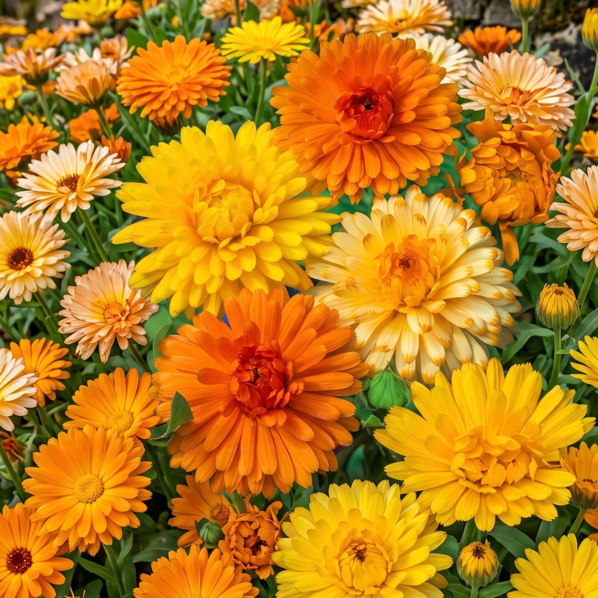 Calendula Pacific Beauty Blend, 2" plant