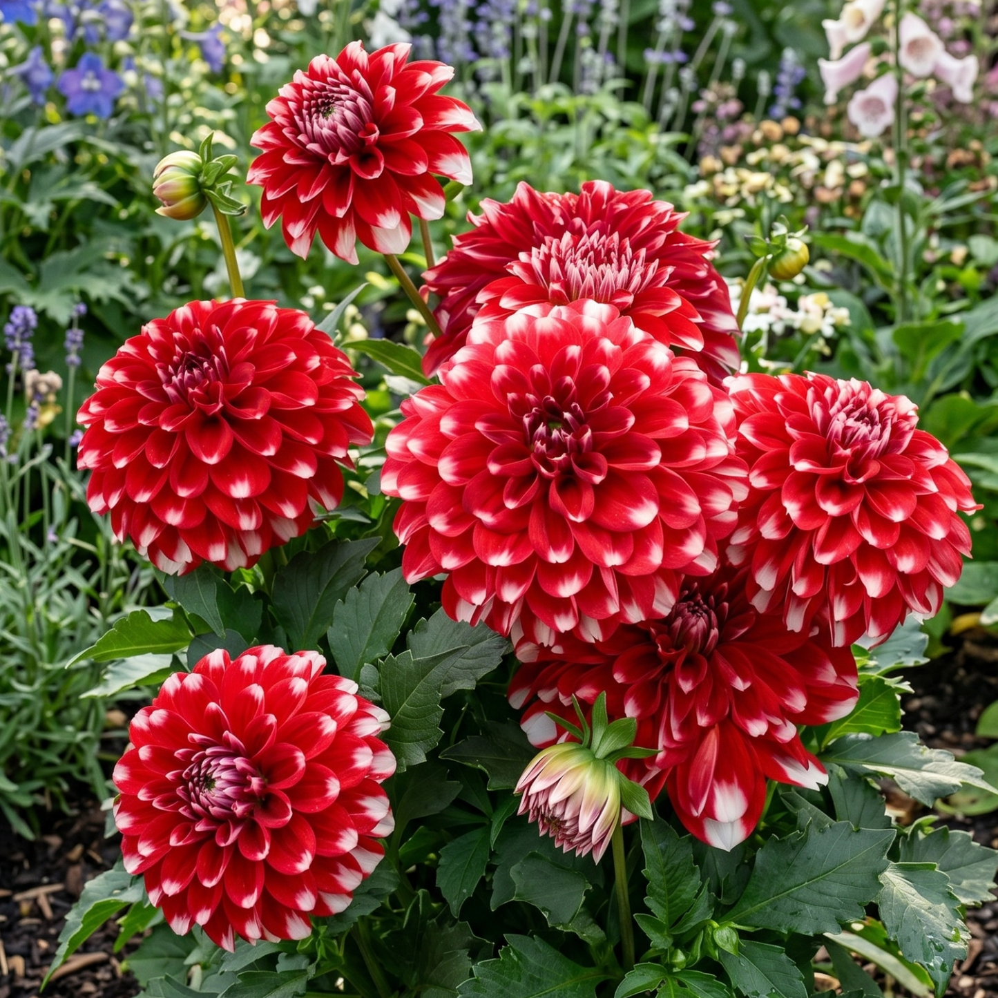 Red Lace Dahlia