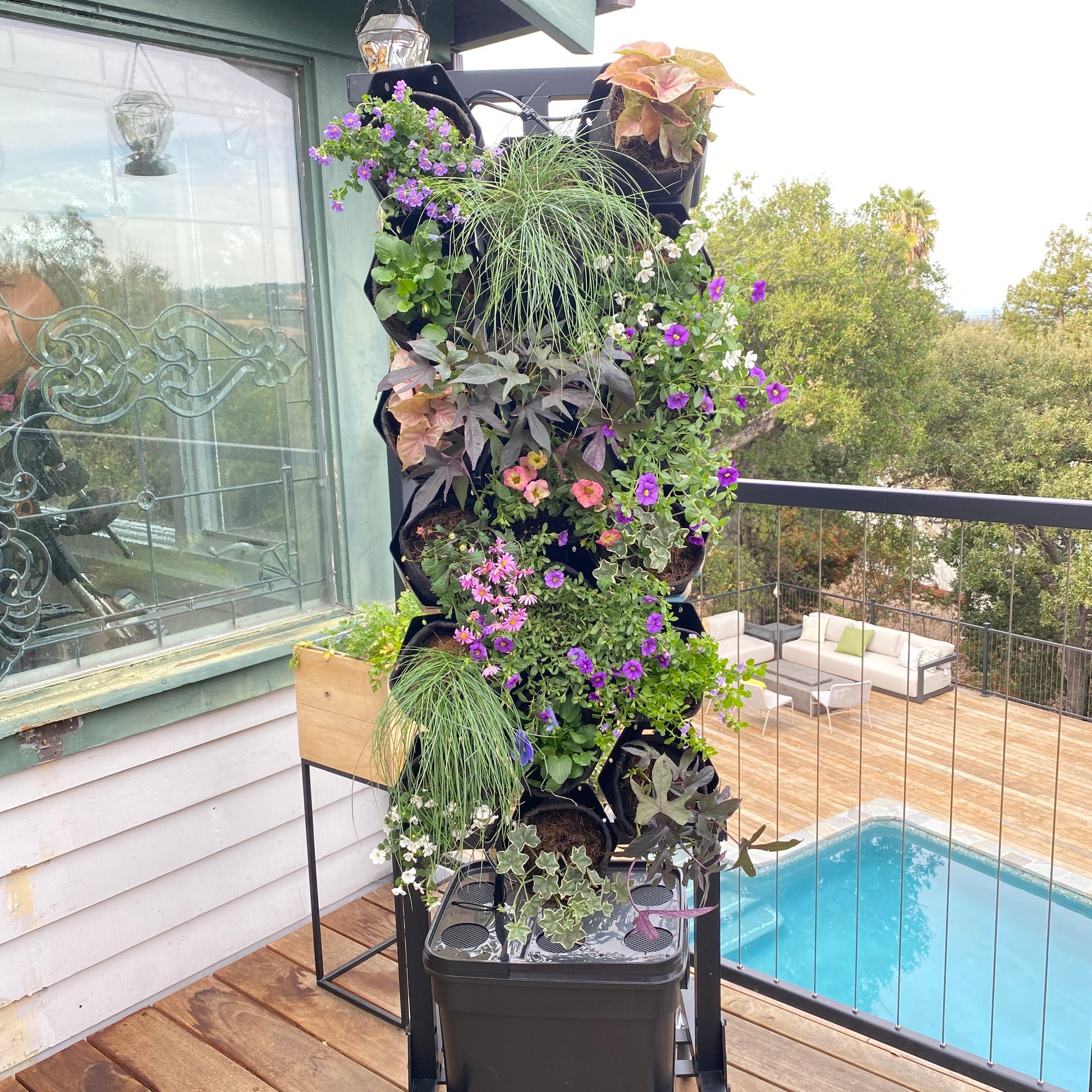 hanging water garden plants Planted Wall Vertical Garden Structure with Recirculating Water System – Planted Places