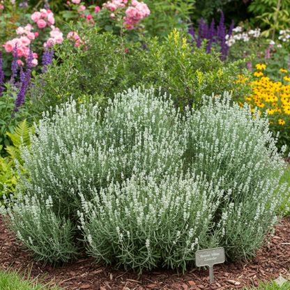 Beezee White Floral Lavender