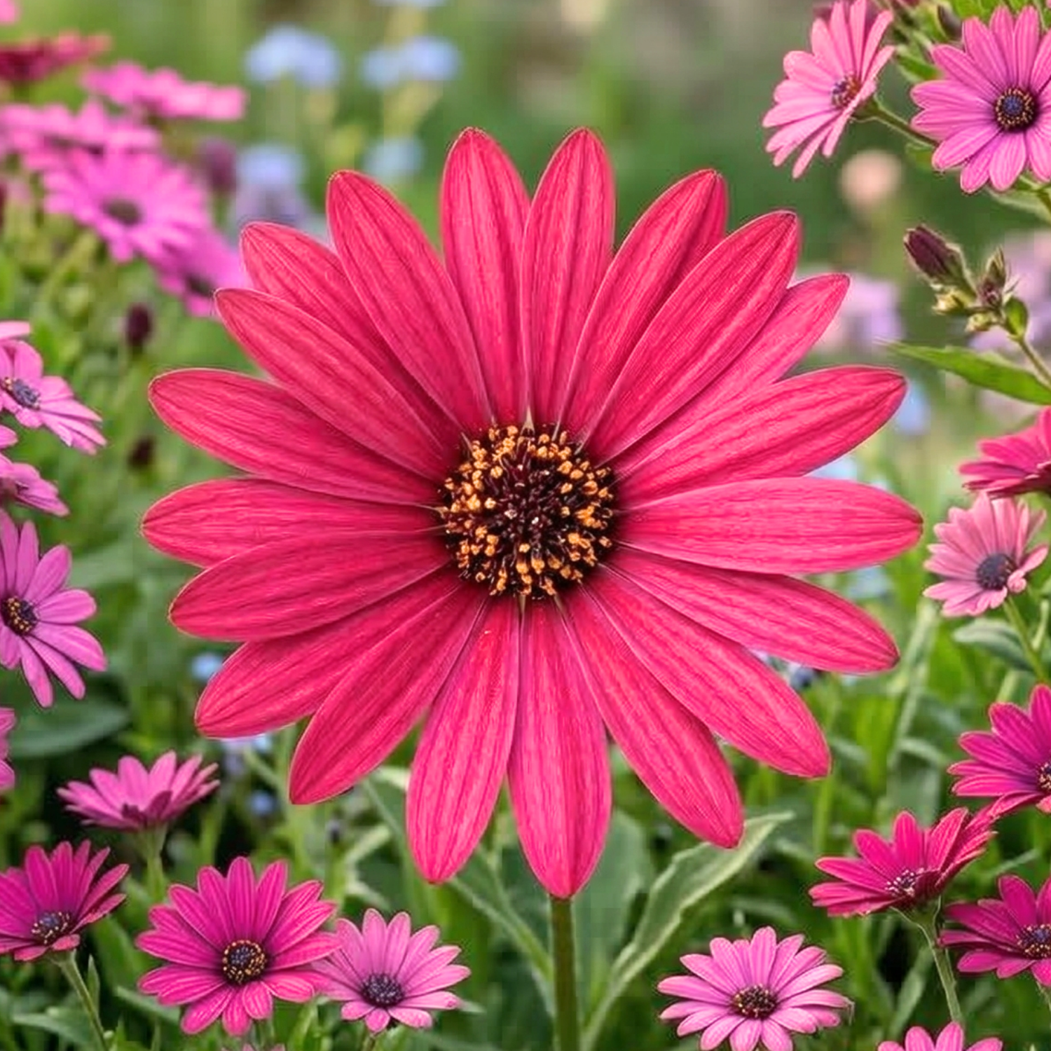Deep Raspberry Daisies Raspberry Gelato African Daisy - 4