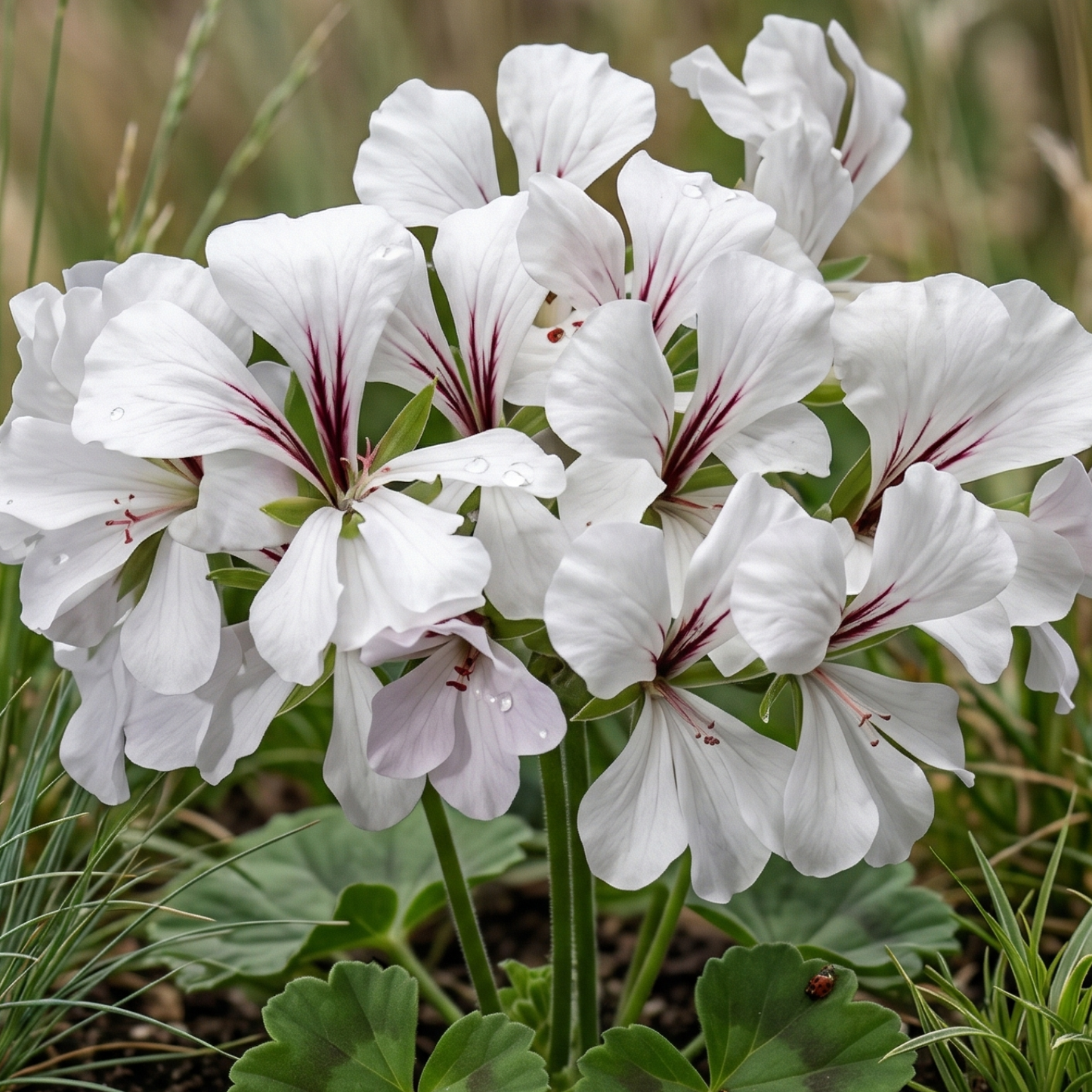 Cascade White Geranium