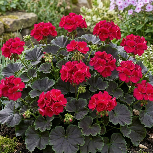 Brocade Cherry Night Fancy Leaf Geranium