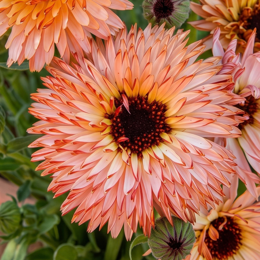 Strawberry Blonde Calendula, 2" plant