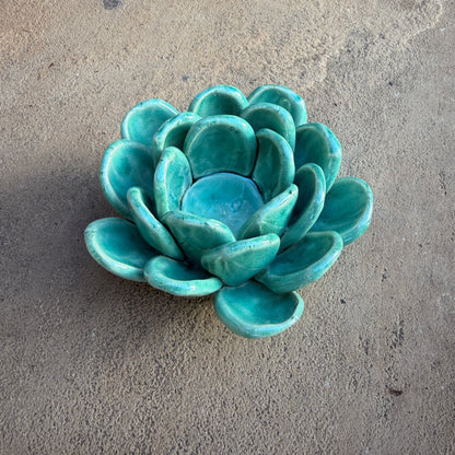 Succulent Ceramic Tea Light Votive