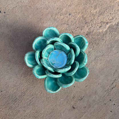 Succulent Ceramic Tea Light Votive