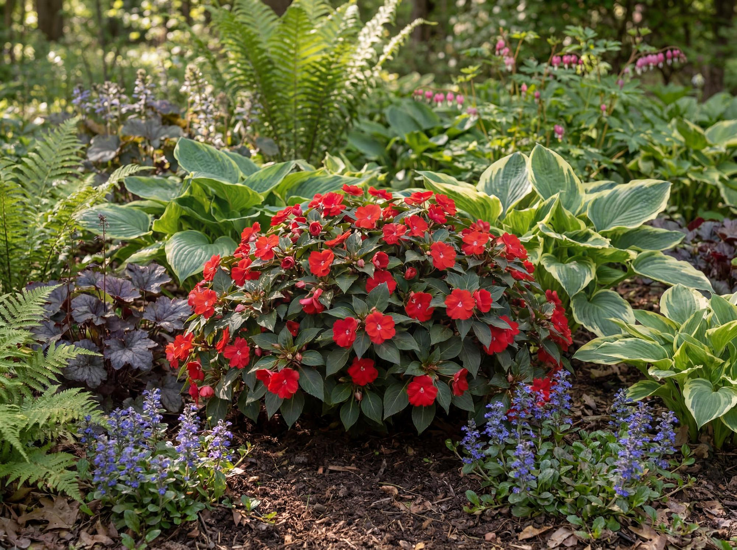 Sol Luna Red New Guinea Impatiens