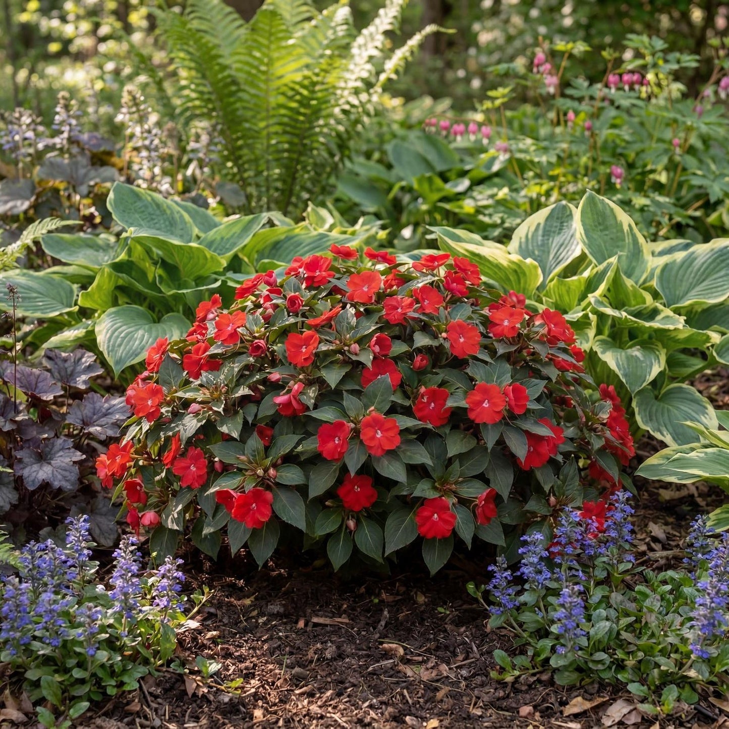 Sol Luna Red New Guinea Impatiens