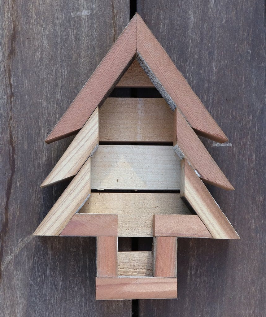 Tree Shaped Reclaimed Wood Planter